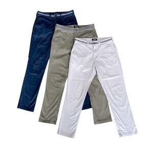 Lot of EXPRESS Men's Navy Olive Khaki Casual Pants